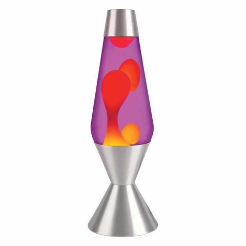 16.3” LAVA® Lamp – Yellow/Purple/Silver