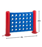 Jumbo 4-Foot Inflatable 4-in-a-Row Sorting and Strategy Game